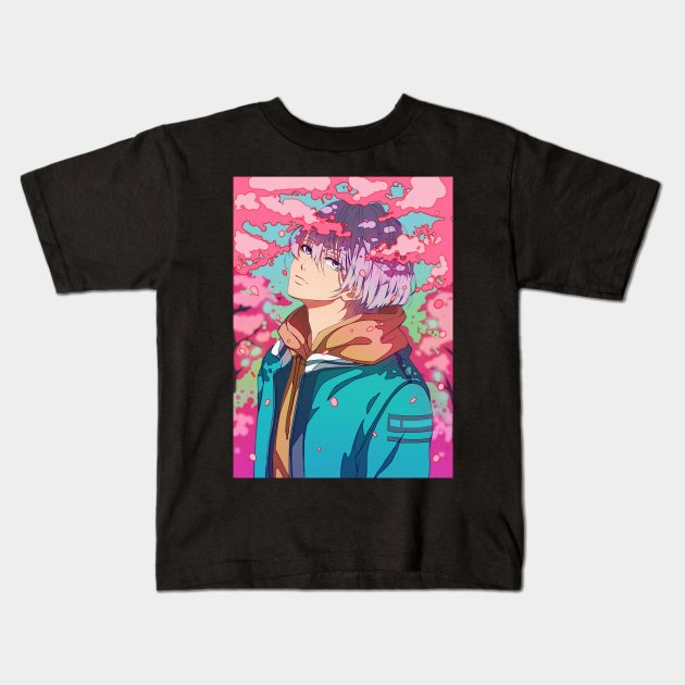 Anime boy Kids T-Shirt by HokiShop